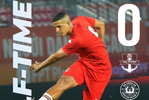 Trực tiếp Hải Phòng 1-0 CAHN: Lucao mở tỉ số