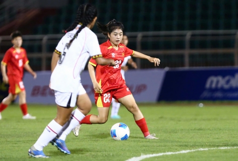 Trực tiếp U19 Việt Nam 2-0 Lào: Cú đúp cho Thị Trang