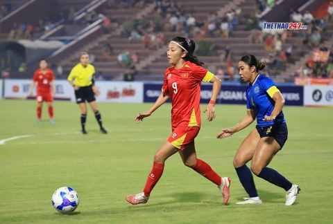 Trực tiếp nữ Việt Nam 0-0 nữ Thái Lan: Căng thẳng