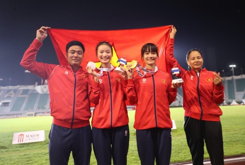 Điền kinh Việt Nam nhận thưởng khủng 1 tỷ đồng ở SEA Games 33