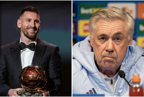 Ancelotti đụng chạm Messi, nói thẳng về Quả bóng Vàng