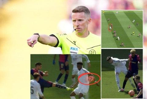 Trọng tài bỏ qua 3 lỗi cho Real trước Barca?