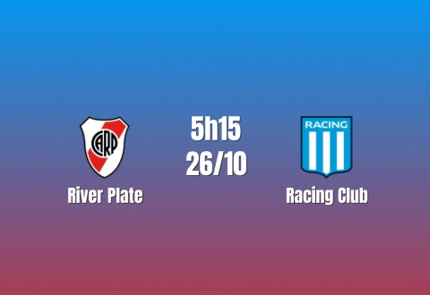 Nhận định River Plate vs Racing Club: Đỉnh cao kinh điển, 5h15 ngày 26/10/2026