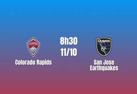 Nhận định Colorado Rapids vs San Jose Earthquakes: Khách thăng hoa, 8h30 ngày 11/10/2026