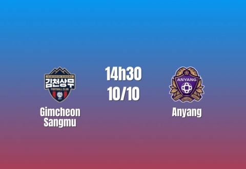 Nhận định Gimcheon Sangmu vs Anyang: Điểm tựa Gimcheon, 14h30 ngày 10/10/2026