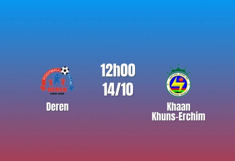 Nhận định Deren vs Khaan Khuns- Erchim: Điểm tựa hàng công, 12h00 ngày 14/10/2026