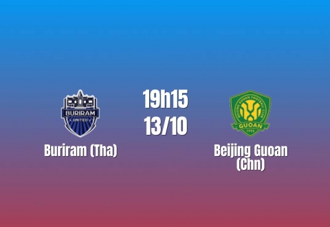Nhận định Buriram vs Beijing Guoan: Thử thách tại Chang Arena, 19h15 ngày 13/10/2026