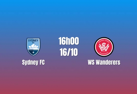 Nhận định Sydney FC vs WS Wanderers: Derby rực lửa, 16h00 ngày 16/10/2026
