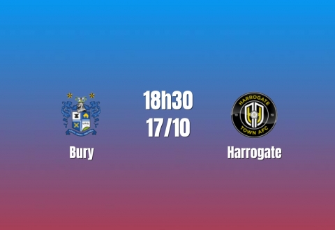 Nhận định Bury vs Harrogate: Cuộc đấu khác biệt đẳng cấp, 18h30 ngày 17/10/2026
