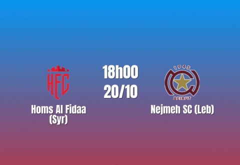 Nhận định Homs Al Fidaa vs Nejmeh SC: So tài hai đội thắng trận mở màn, 18h00 ngày 20/10/2026