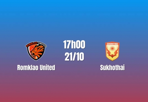 Nhận định Romklao United vs Sukhothai: Chênh lệch đẳng cấp, 15h00 ngày 20/10/2026