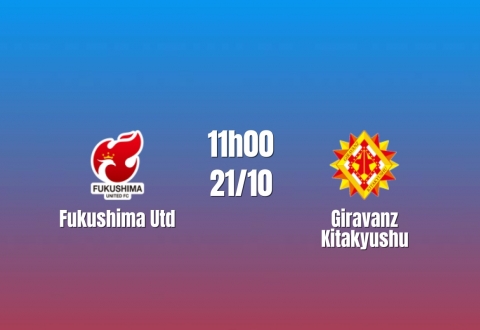 Nhận định Fukushima United vs Giravanz Kitakyushu: Chủ nhà chịu sức ép, 11h00 ngày 21/10/2026