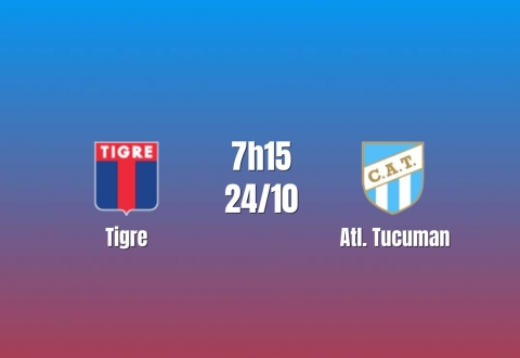 Nhận định Tigre vs Atl.Tucuman: Chủ nhà tìm đường thoát chuỗi thua, 7h30 ngày 24/10/2026