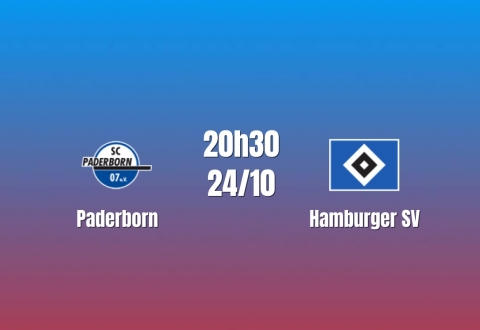 Nhận định Paderborn vs Hamburger SV: Cơ hội khẳng định, 20h30 ngày 24/10/2026