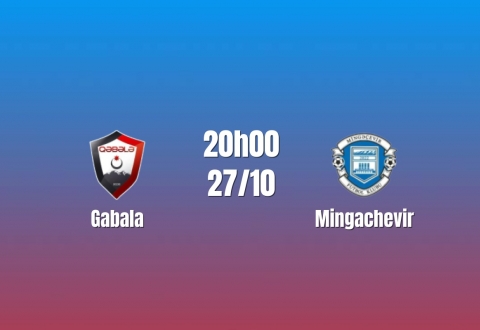 Nhận định Gabala vs Mingachevir: Cơ hội tìm lại chiến thắng, 20h00 ngày 27/10/2026