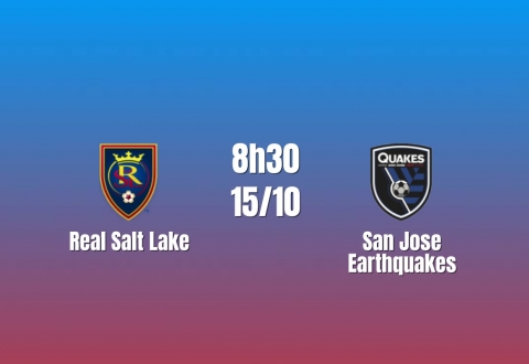 Nhận định Real Salt Lake vs San Jose Earthquakes: Khó giữ sạch lưới, 8h30 ngày 15/10/2026