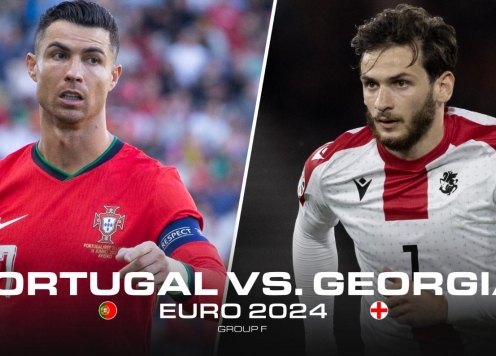 Trực tiếp Georgia vs Bồ Đào Nha, bảng F Euro 2024 (2h, 27/06)