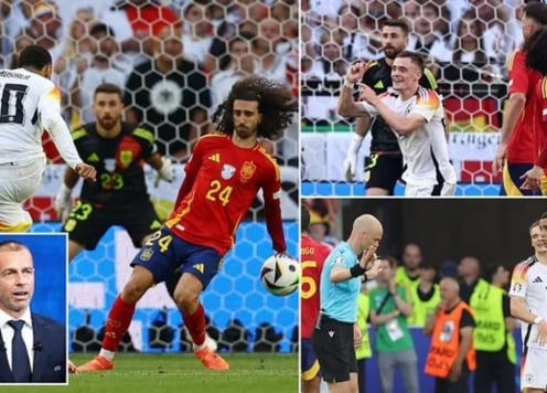 UEFA thừa nhận pha bóng của Cucurella trước Đức tại Euro 2024 là penalty