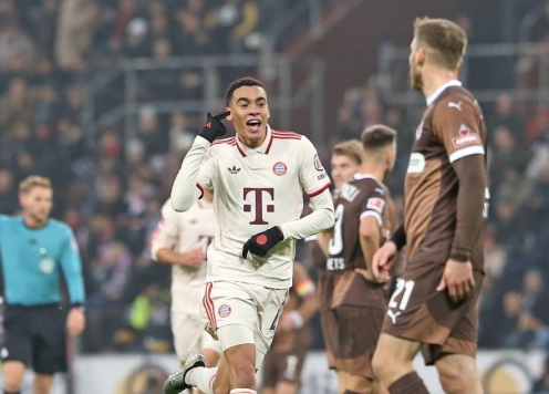 Musiala lập công, Bayern Munich thắng tối thiểu trước St Pauli