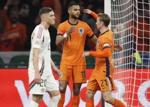 Thắng đậm Hungary, Hà Lan thẳng tiến tứ kết Nations League