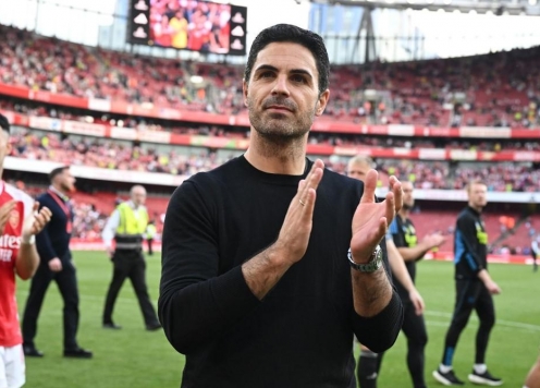 Arteta: 'Arsenal hài lòng với vị trí thứ 2...'