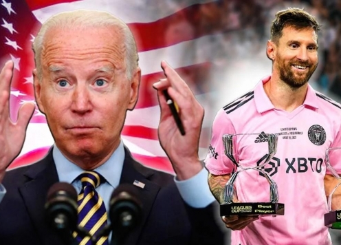 Lionel Messi được Tổng thống Mỹ Joe Biden trao Huân chương