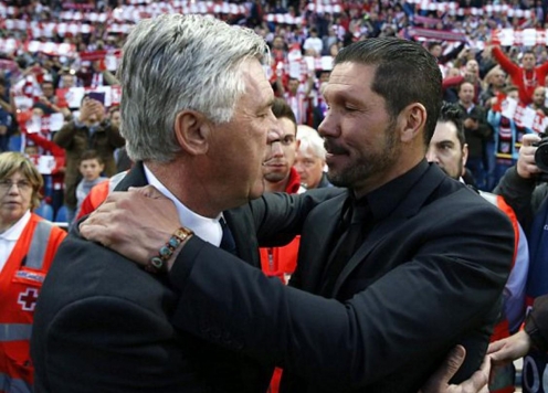 Simeone thốt lên điều bất ngờ khi Ancelotti rời Real Madrid