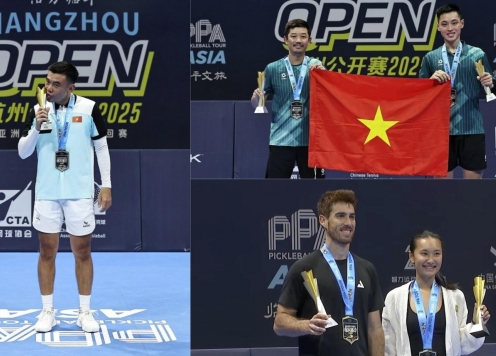 Pickleball Việt Nam tạo cột mốc lịch sử với 4 HCV tại PPA Hàng Châu