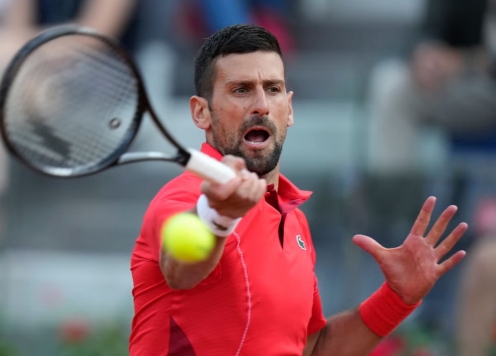 Kết quả tennis 10/5: Djokovic khởi đầu thuận lợi tại Rome Masters 2024