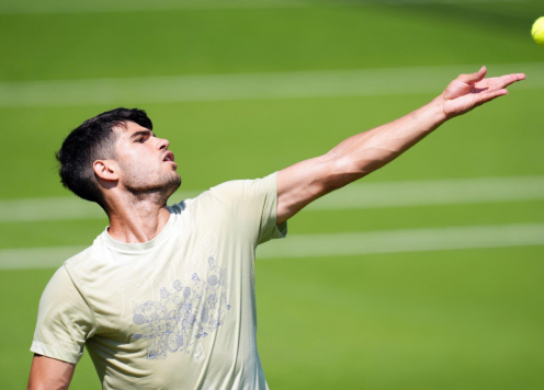 Alcaraz luyện tập với nhà vô địch Grand Slam tại Wimbledon 2024