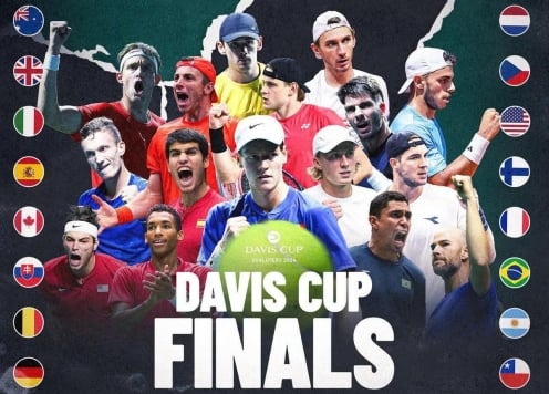 Lịch thi đấu tennis 12/9: Sôi động vòng bảng Davis Cup Finals