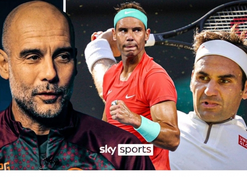 Pep Guardiola ca ngợi bộ ba vĩ đại Rafael Nadal, Roger Federer và Novak Djokovic