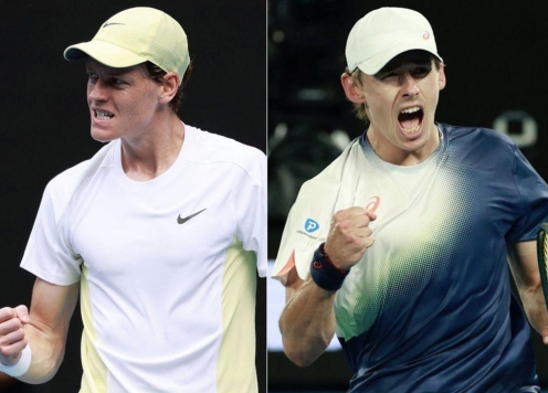 Trực tiếp tennis Jannik Sinner vs Alex De Minaur, 16h30 ngày 22/1