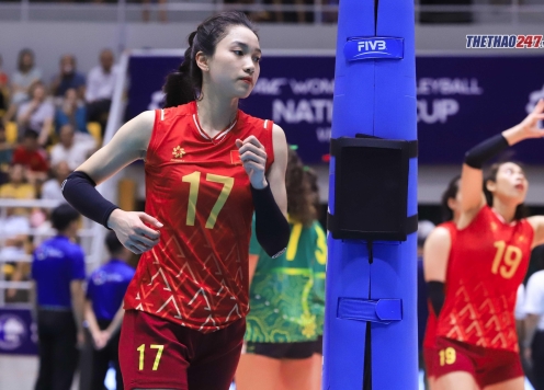 Bộ đôi tuyển thủ bóng chuyền nữ Việt Nam thả dáng cực xinh tại Thượng Hải