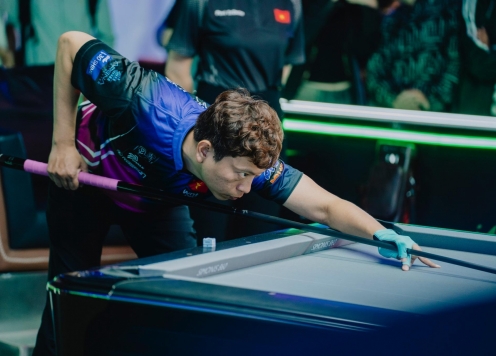 Cơ thủ Việt Nam duy nhất vào vòng 1/8 World Pool Championship