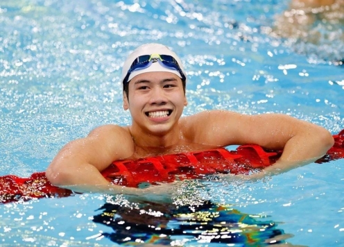 Nam thần bơi lội Nguyễn Quang Thuấn tiếp tục tỏa sáng ở giải trong