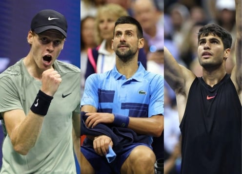 Sinner, Alcaraz, Djokovic 'dưới cơ' một tay vợt nữ ở US Open 2024