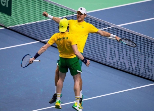 Kết quả tennis 21/11: Đương kim á quân Úc thẳng tiến bán kết Davis Cup 2024