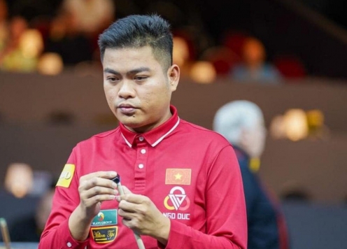 Nguyễn Trần Thanh Tự sớm dừng bước ở World Cup carom 3 băng 2024