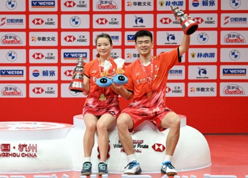 Chủ nhà Trung Quốc áp đảo ở chung kết BWF World Tour Finals 2024