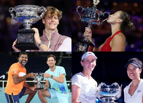 Lịch thi đấu, kết quả tennis Australian Open 2025 mới nhất