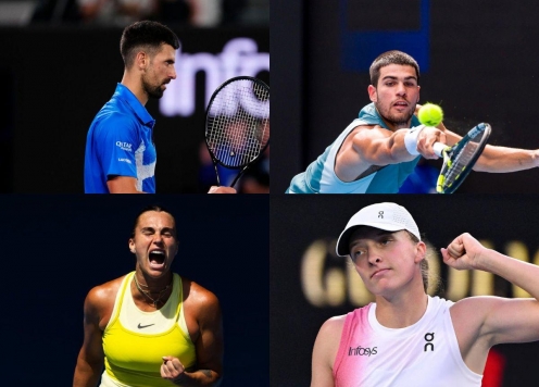 Xác định các tay vợt lọt tứ kết Australian Open 2025