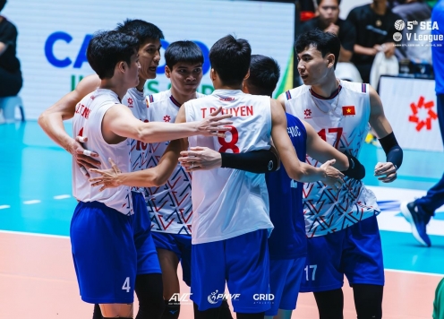 Bóng chuyền nam Việt Nam lên ngôi á quân chặng 2 SEA V.League 2025