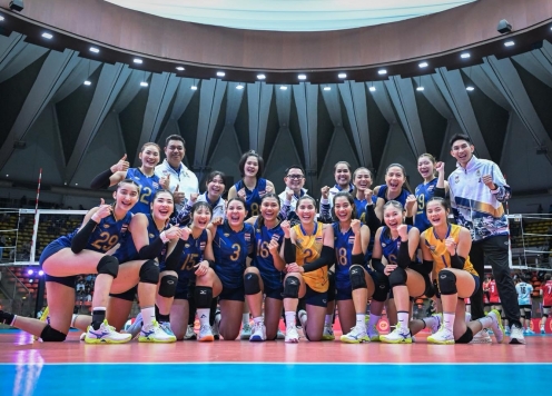 Thắng dễ Indonesia, bóng chuyền nữ Thái Lan lọt trận tranh HCV SEA Games 33