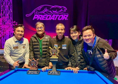 Hạ 'thiên tài' Caudron, Trần Quyết Chiến đăng quang giải carom 3 băng quốc tế