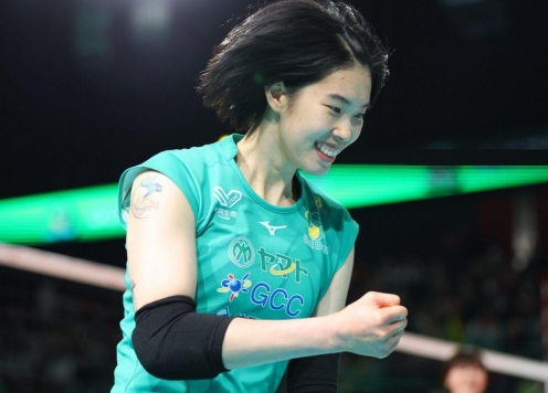 Chủ công Thanh Thúy đạt hiệu suất ghi điểm ấn tượng tại giải VĐQG Nhật Bản