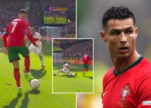 Ronaldo xử lý đi vào lòng người, biến hậu vệ Thổ Nhĩ Kỳ thành 'gã hề'