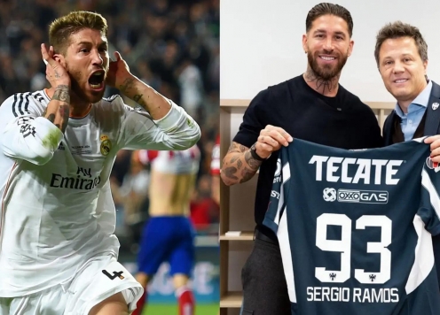 Sergio Ramos chế giễu Atletico Madrid bằng số áo mới