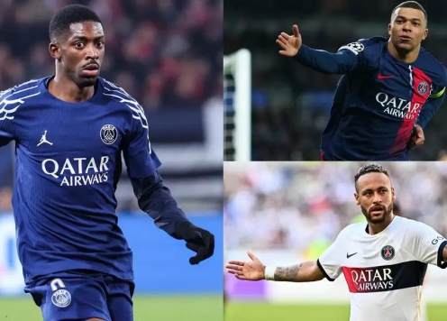 Hóa 'thánh' tại PSG, Dembele san bằng kỷ lục của Mbappe và Neymar