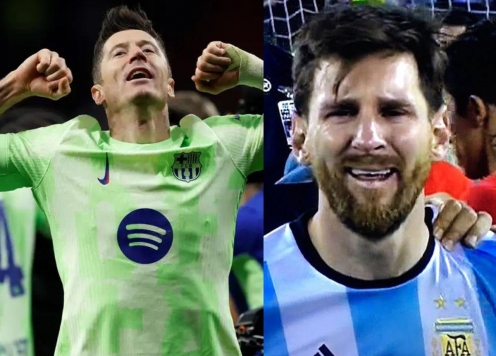 Thành tích của Messi bị Lewandowski san bằng